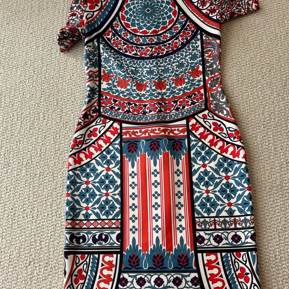 Anthropologie Pankaj & Nidhi Chandra Column dress Pretty Fusion size medium - Picture 6 of 7